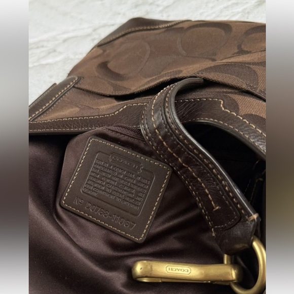 Coach Brown Leather Hobo Bag - Picture 3 of 5